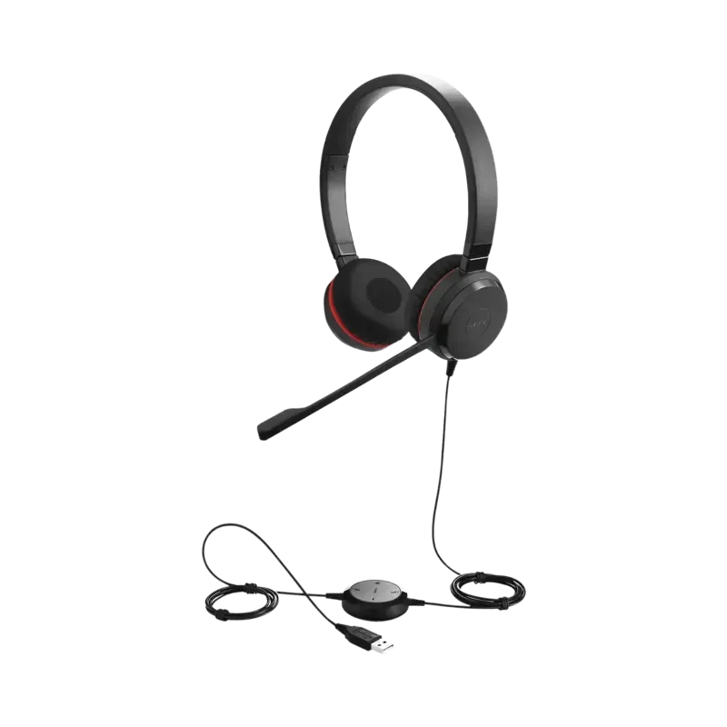 Jabra Evolve 30 Duo con conexión USB3.5mm, micrófo Jabra Evolve 30 Duo con conexión USB3.5mm, micrófo