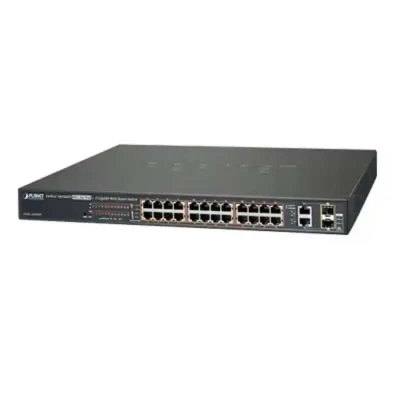 Switch administrable de 24 puertos 10/100TX PoE+ y Switch administrable de 24 puertos 10/100TX PoE+ y