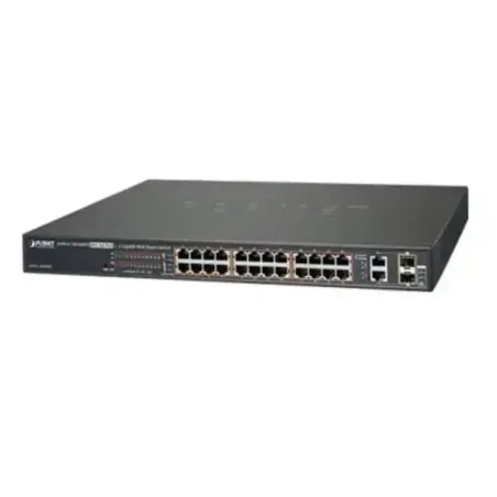 Switch administrable de 24 puertos 10/100TX PoE+ y