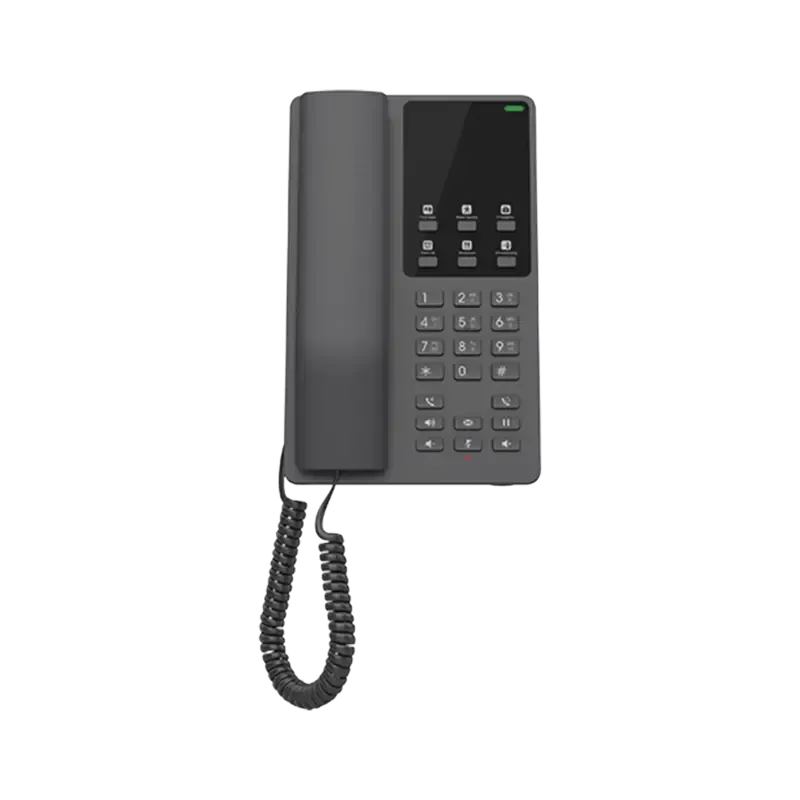 Teléfono IP Hotelero Wi-Fi, 2 líneas SIP con 2 cue Teléfono IP Hotelero Wi-Fi, 2 líneas SIP con 2 cue