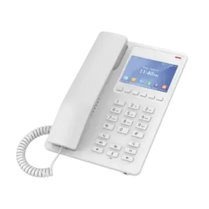 Teléfono IP Hotelero con pantalla LCD a color, 2 l