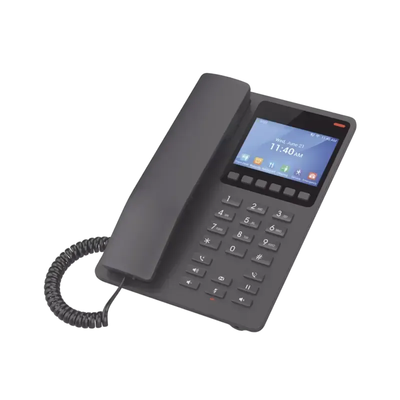 Teléfono IP Hotelero con pantalla LCD a color, 2 l Teléfono IP Hotelero con pantalla LCD a color, 2 l