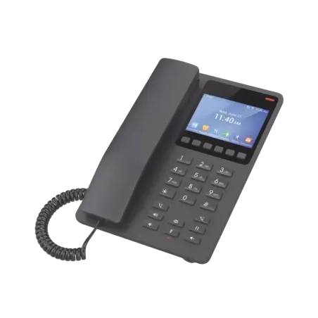 Teléfono IP Hotelero con pantalla LCD a color, 2 l
