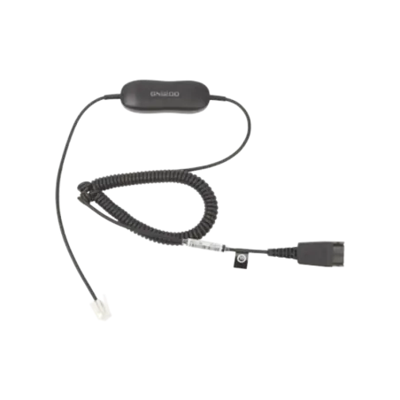 Jabra GN1200 cable enroscado con conexión QD y RJ-