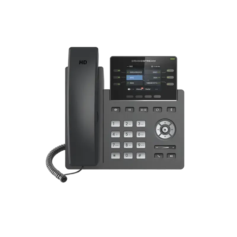 Teléfono IP Grado Operador, 3 líneas SIP con 6 cue Teléfono IP Grado Operador, 3 líneas SIP con 6 cue