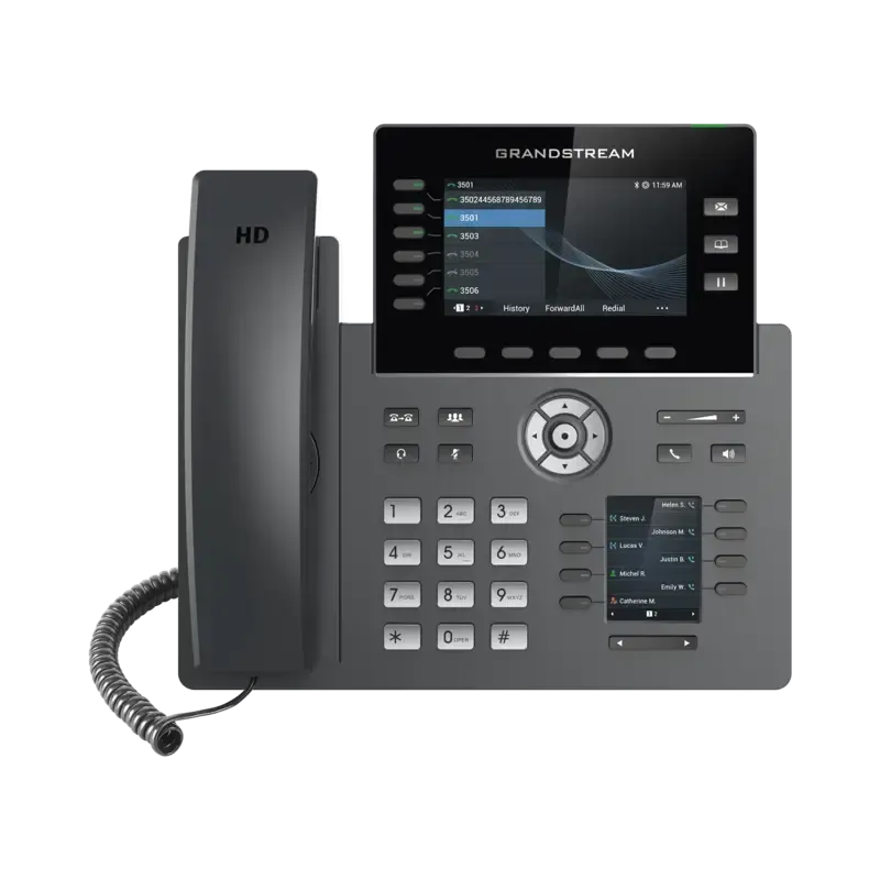 Teléfono IP Wi-Fi, Grado Operador, 6 líneas SIP co Teléfono IP Wi-Fi, Grado Operador, 6 líneas SIP co