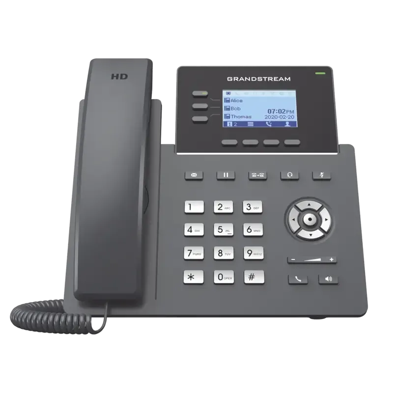 Teléfono IP Grado Operador, 3 líneas SIP con 6 cue Teléfono IP Grado Operador, 3 líneas SIP con 6 cue