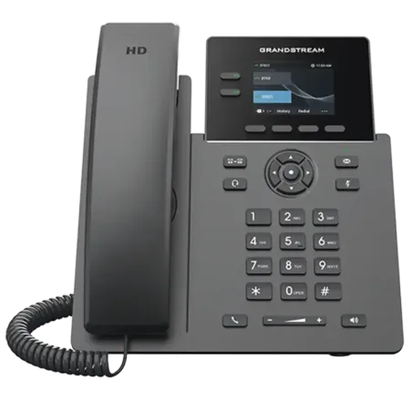 TELÉFONO IP POE GRADO OPERADOR DE 2 LÍNEASPANTALLA