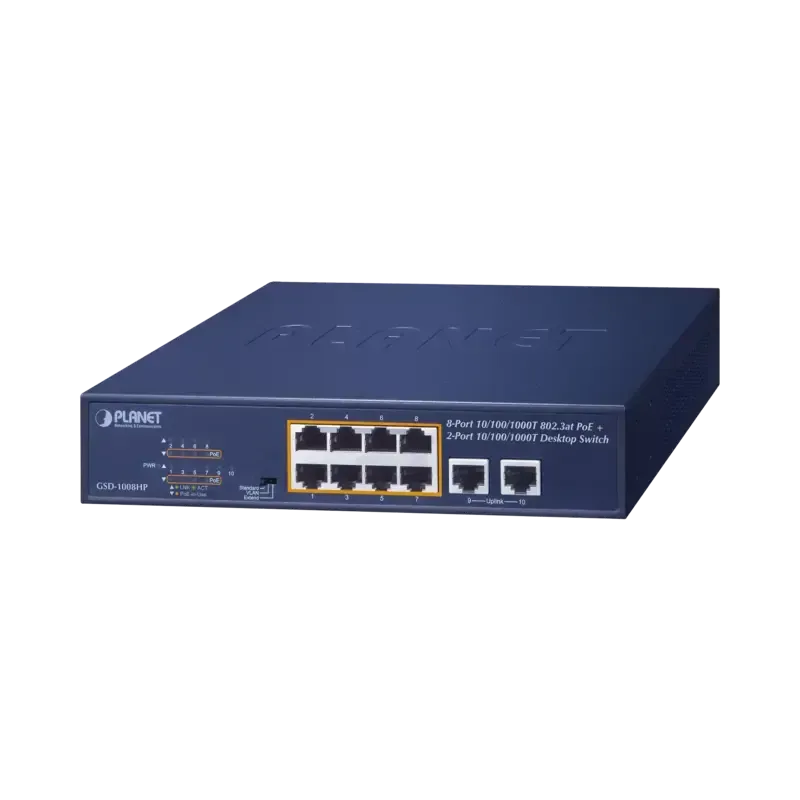 Switch de Escritorio No Administrable8 Puertos 10/ Switch de Escritorio No Administrable8 Puertos 10/
