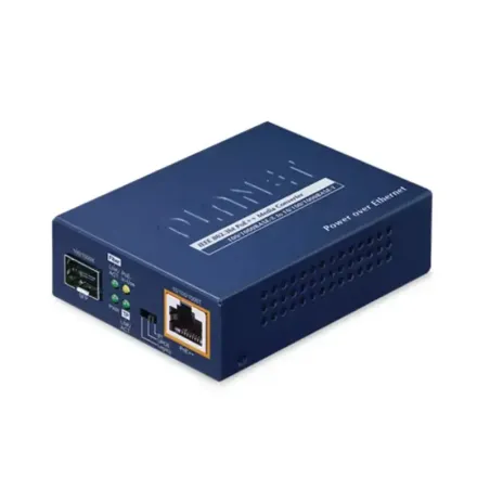 Convertidor de Medios PoE, 1 Puerto RJ45 Gigabit c