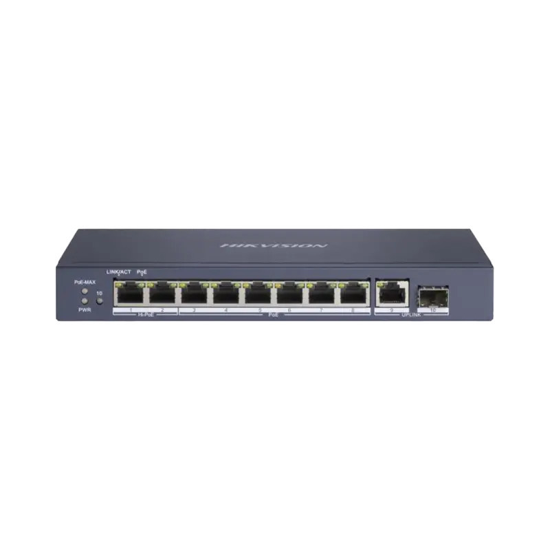 Switch PoE+ - No Administrable - 7 Puertos 10