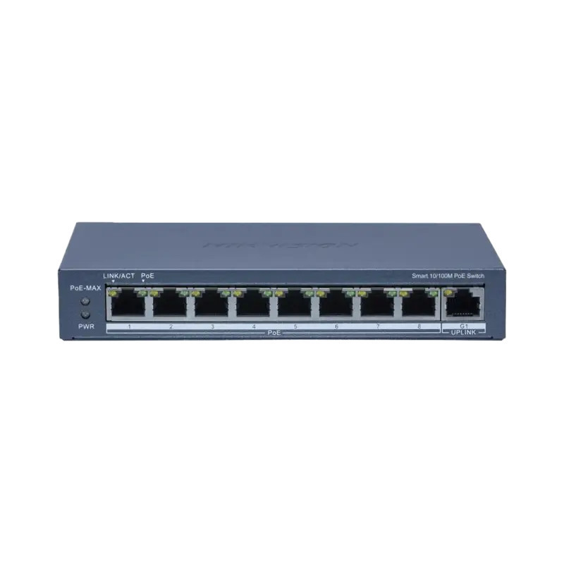 Switch PoE+ - Monitoreable - 8 Puertos 10-100 Switch PoE+ - Monitoreable - 8 Puertos 10-100