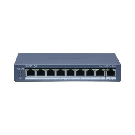 Switch PoE+ - Monitoreable - 8 Puertos 10-100