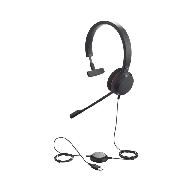 Jabra Evolve 20 Mono con conexión USB, micróf