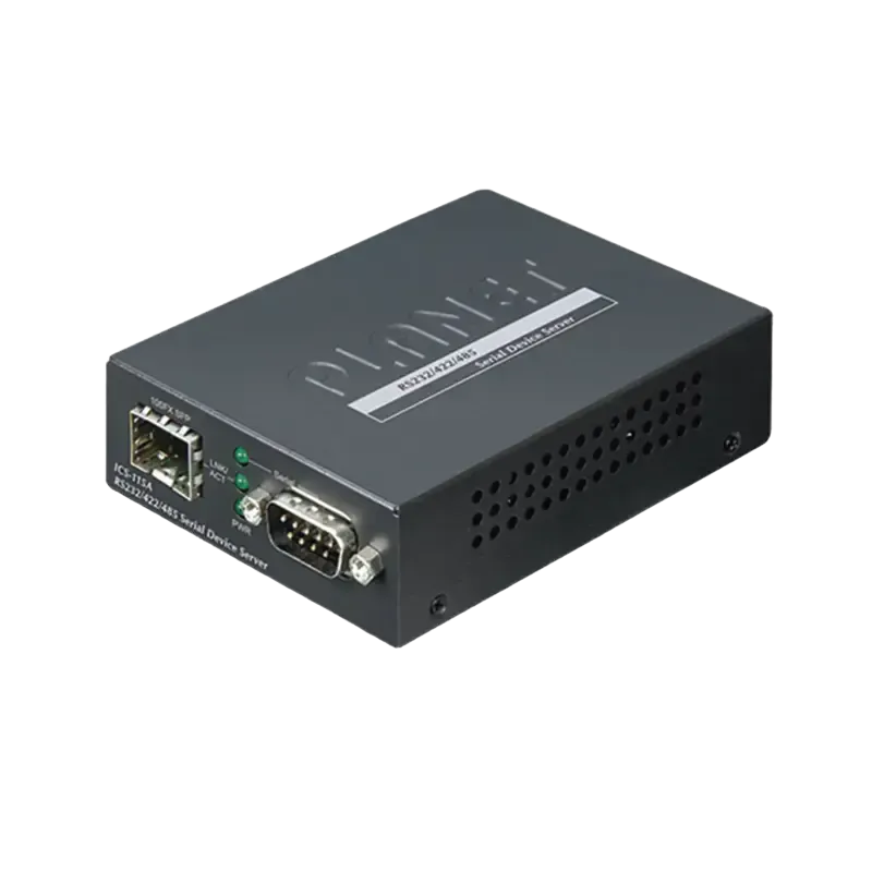 Convertidor de Medios RS-232/422/485 a SFP 100 Bas Convertidor de Medios RS-232/422/485 a SFP 100 Bas