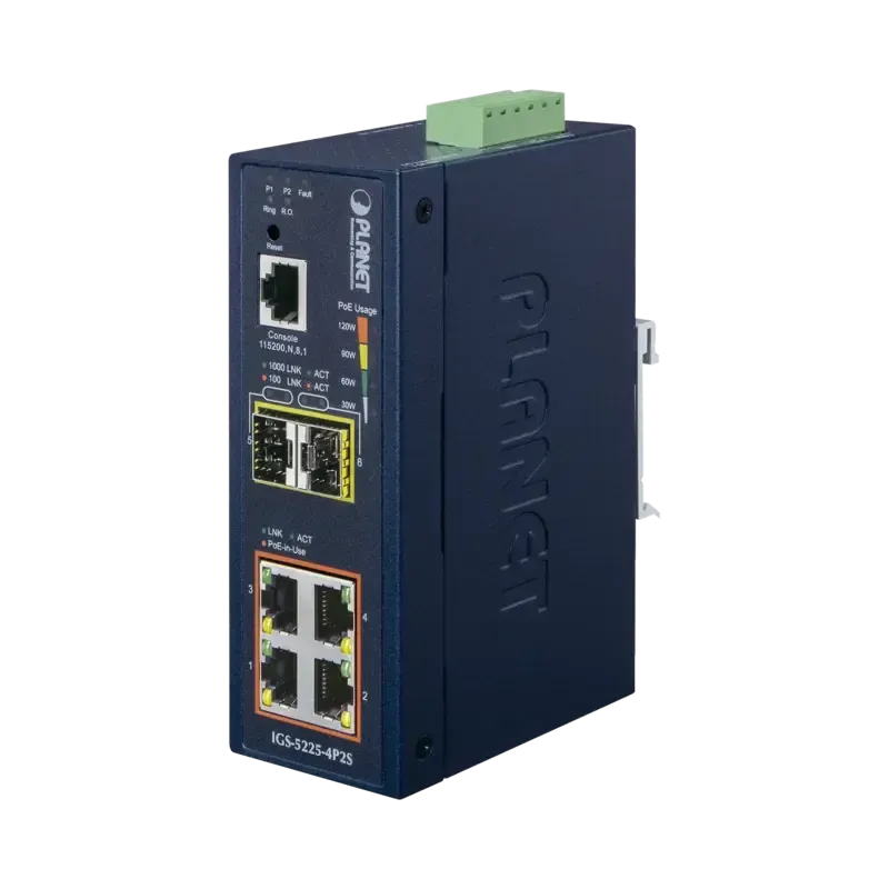 Switch Industrial Administrable Capa 2, 4 Puertos Switch Industrial Administrable Capa 2, 4 Puertos