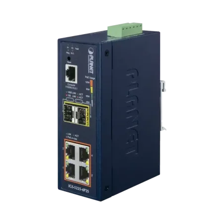 Switch Industrial Administrable Capa 2, 4 Puertos