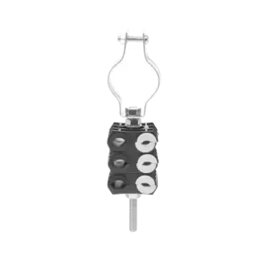 KIT de Tres Sujetadores de plastico para seis cabl