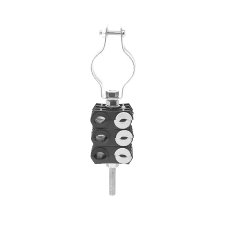 KIT de Tres Sujetadores de plastico para seis cabl