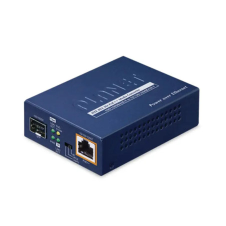 Convertidor de Medios PoE, 1 Puerto RJ45 Giga