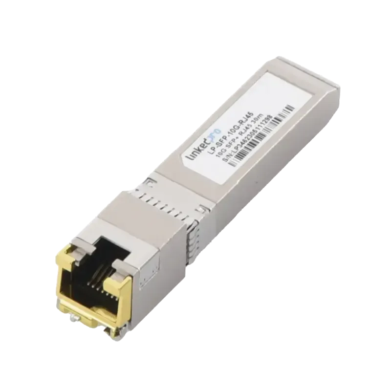 Transceptor Óptico SFP+ a RJ45 /10 GbpsConector RJ Transceptor Óptico SFP+ a RJ45 /10 GbpsConector RJ
