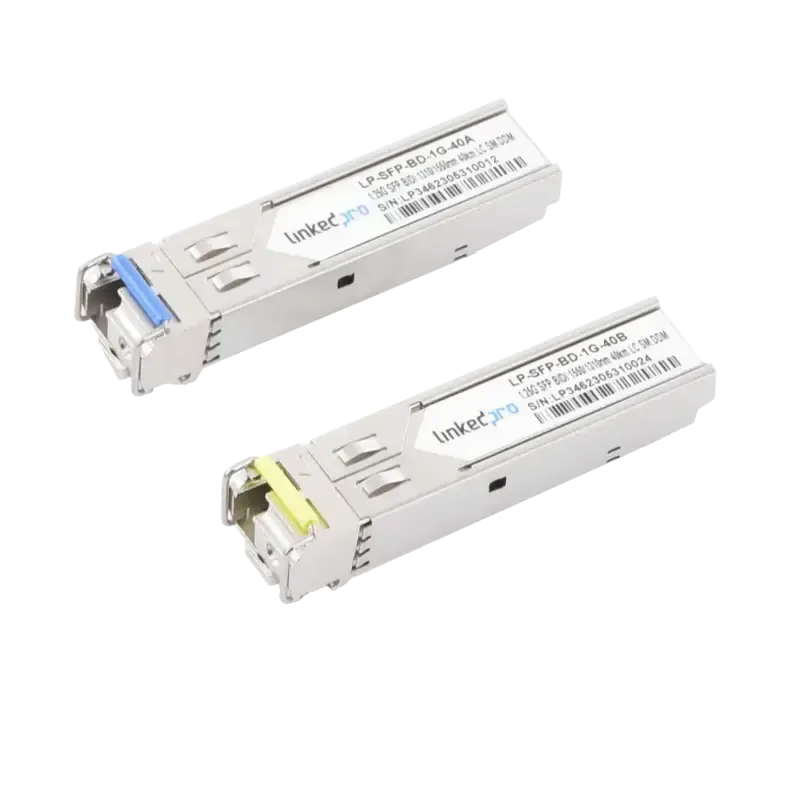 Transceptores Ópticos Bidireccionales SFP Mini-Gbi Transceptores Ópticos Bidireccionales SFP Mini-Gbi
