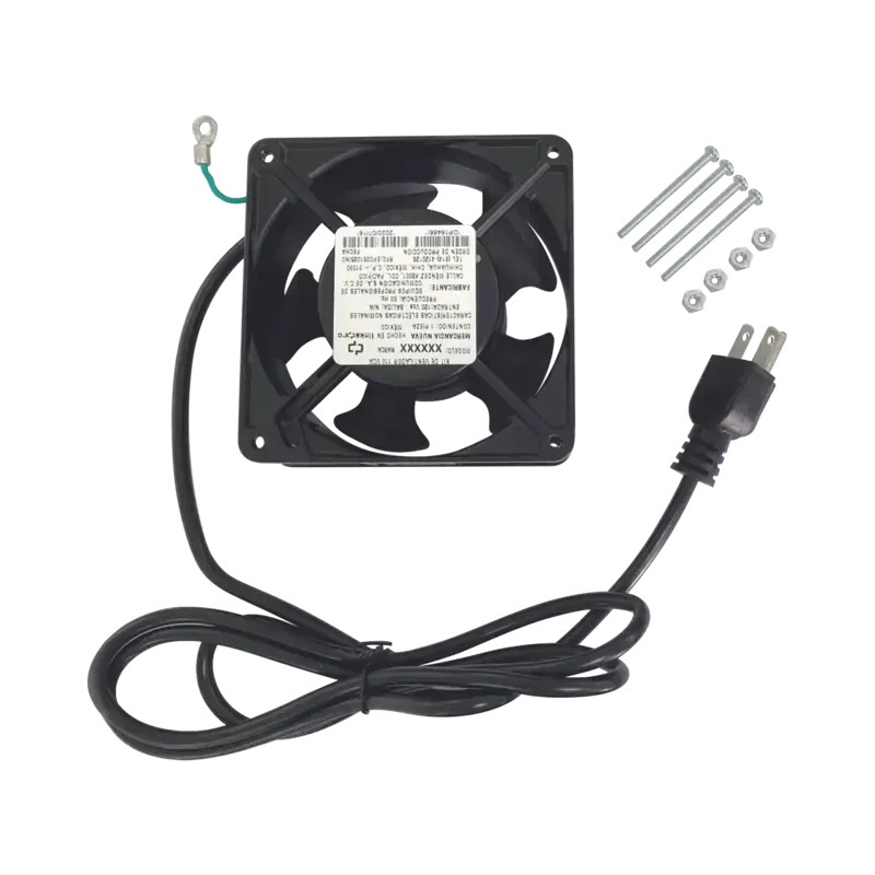 Ventilador 110 Vca de 12 x 12 cm con Cable y Clavi Ventilador 110 Vca de 12 x 12 cm con Cable y Clavi