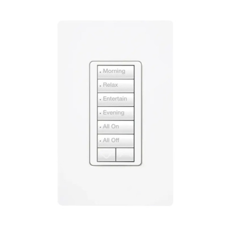 RadioRA2 Teclado seetouch 6 botones, 2 botones sub