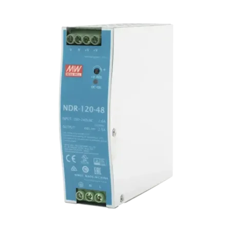 Fuente de poder industrial de 120 W, salida 48 Vcc