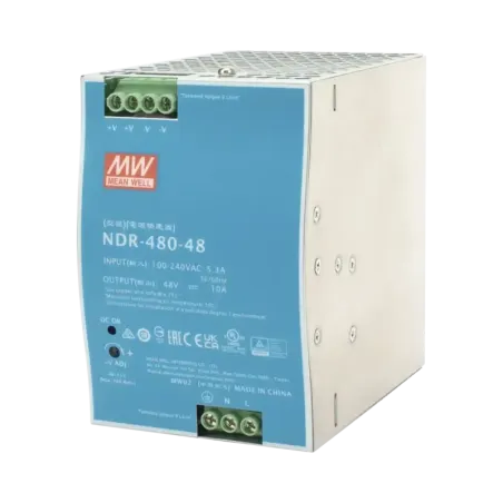 Fuente de Poder Industrial de 480W, salida 48 Vcc,