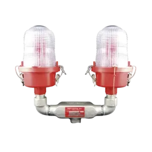 Lámpara de Obstrucción Roja Certificada/ Luz Fija