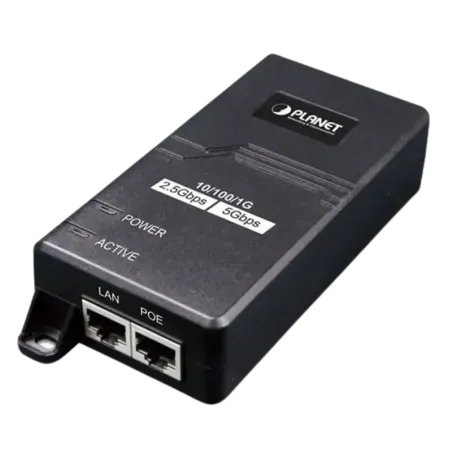 Inyector PoE 802.3 af/at, Hasta 30 W, con Puertos