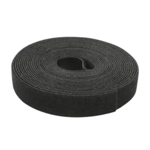 Cinta de Contacto Autoadherente Color Negro1.6 cm