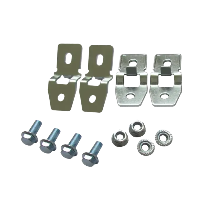 Juego de 4 Pestañas Metálicas para Fijación a Pare Juego de 4 Pestañas Metálicas para Fijación a Pare