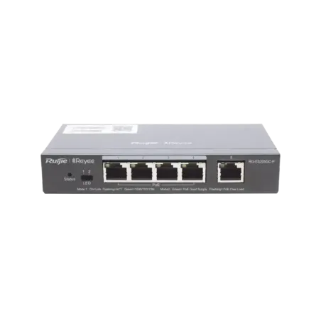Switch Administrable PoE con 5 puertos Gigabit, 4
