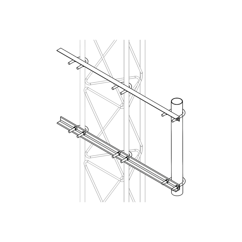 Brazo Lateral Liviano para Tramo STZ30G Galvanizad Brazo Lateral Liviano para Tramo STZ30G Galvanizad