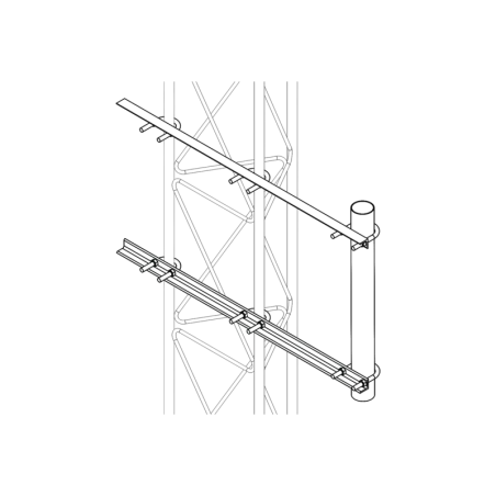 Brazo Lateral Liviano para Tramo STZ30G Galvanizad