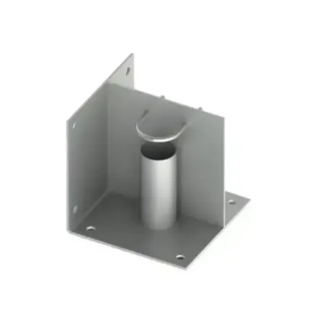 Base de piso o esquina para mástil de 2in