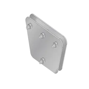 Placas igualadoras con tornillería y separadores,