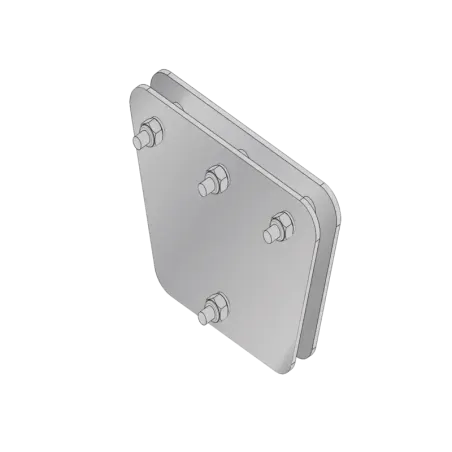 Placas igualadoras con tornillería y separadores,