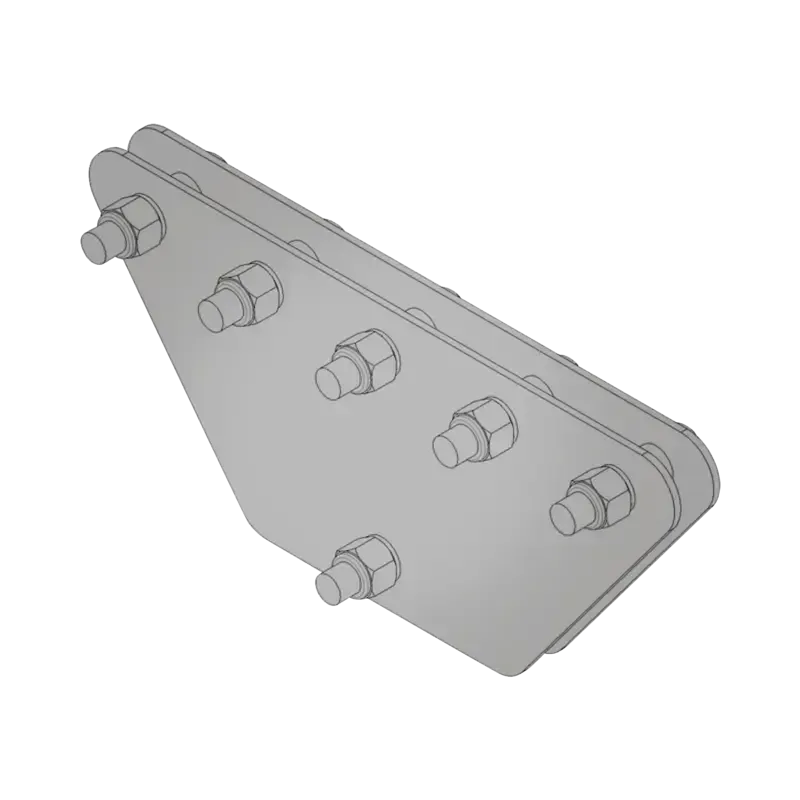 Placas igualadoras con tornillería y separadores, Placas igualadoras con tornillería y separadores,