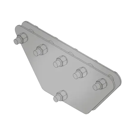 Placas igualadoras con tornillería y separadores,