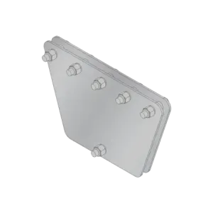 Placas igualadoras con tornillería y separadores,