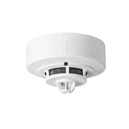 Detector de humo fotoeléctrico con detector de tem