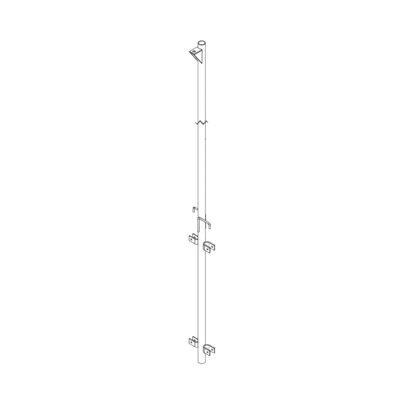 Pluma de Aluminio de 4 metros CED.40  para Instala Pluma de Aluminio de 4 metros CED.40  para Instala