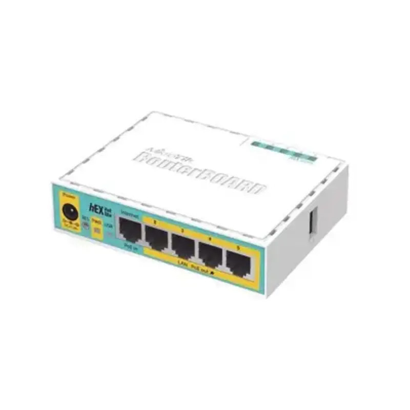 hEX PoE LITE RouterBoard, 5 Puertos Fast Ethe