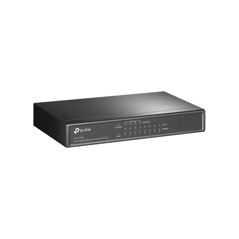 Switch Gigabit PoE+ no administrable de 8 puertos Switch Gigabit PoE+ no administrable de 8 puertos