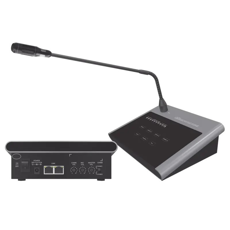 Microfono Remoto de 4 Zonas Para Sistema de Voceo Microfono Remoto de 4 Zonas Para Sistema de Voceo