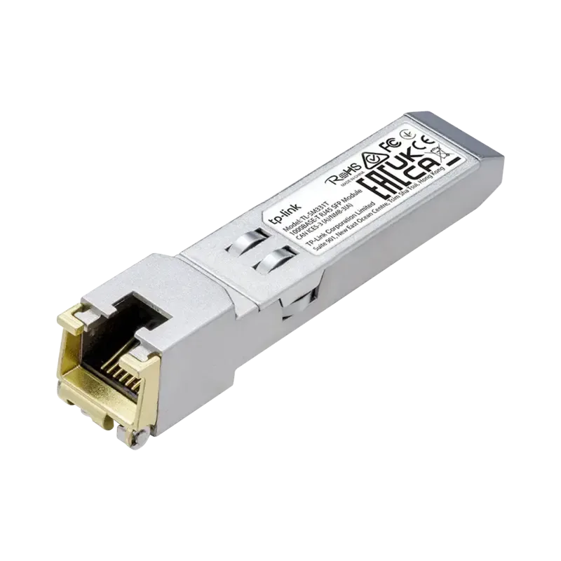 Transceptor mini-GBIC SFP RJ45Admite 1000BASE-THas Transceptor mini-GBIC SFP RJ45Admite 1000BASE-THas