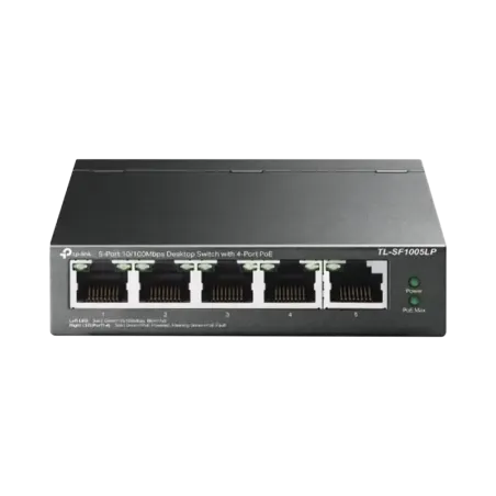 Switch PoE No Administrable de Escritorio5 puertos